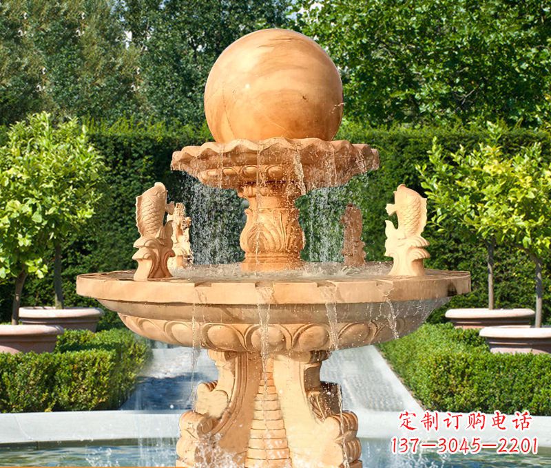 太原引领艺术风潮,精美喷泉雕塑