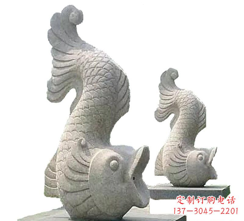 太原中领雕塑定制精美鲤鱼雕塑