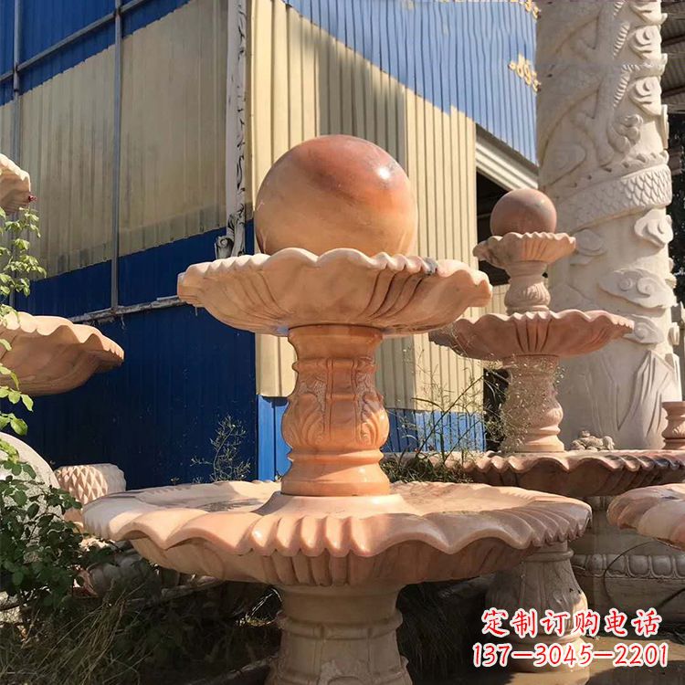 太原石雕五福临门风水球
