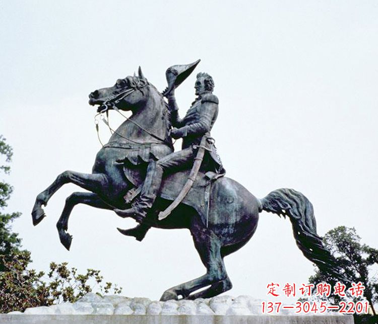 太原石雕西方骑马人物雕塑