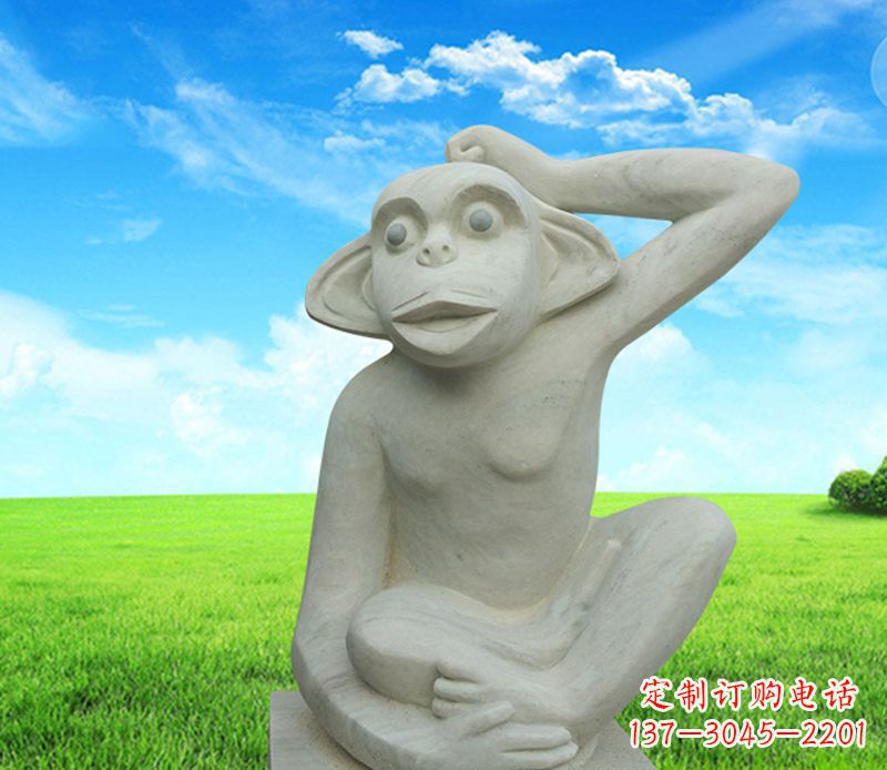 太原石雕小猴子