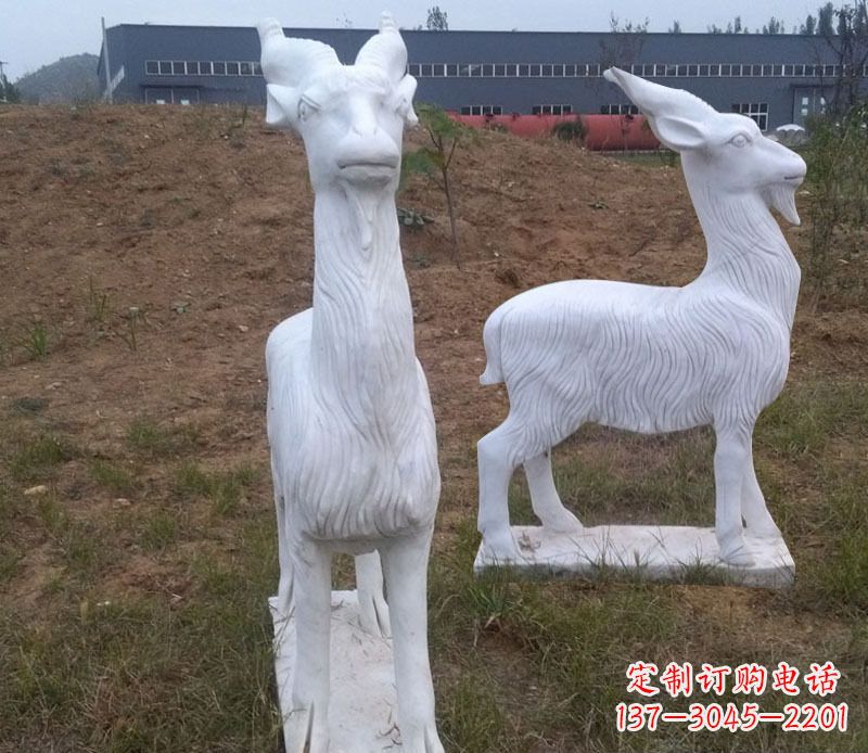 太原石雕羊动物雕塑