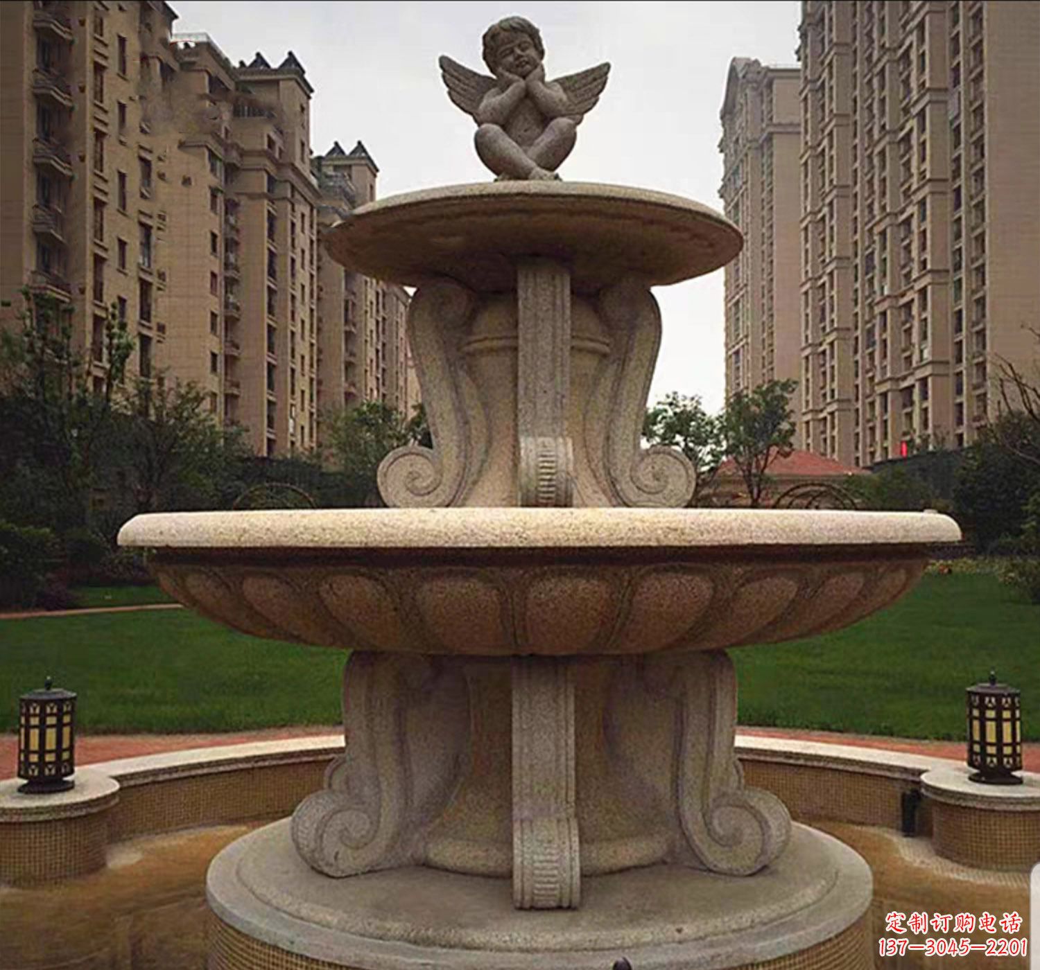 太原石雕鱼喷泉