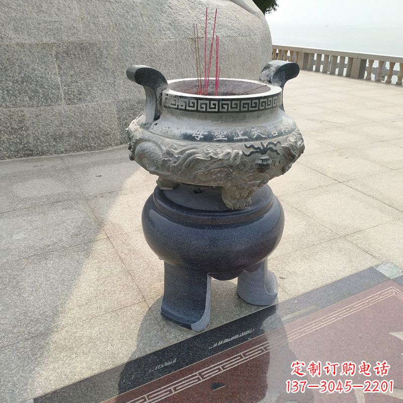 太原石雕圆香炉