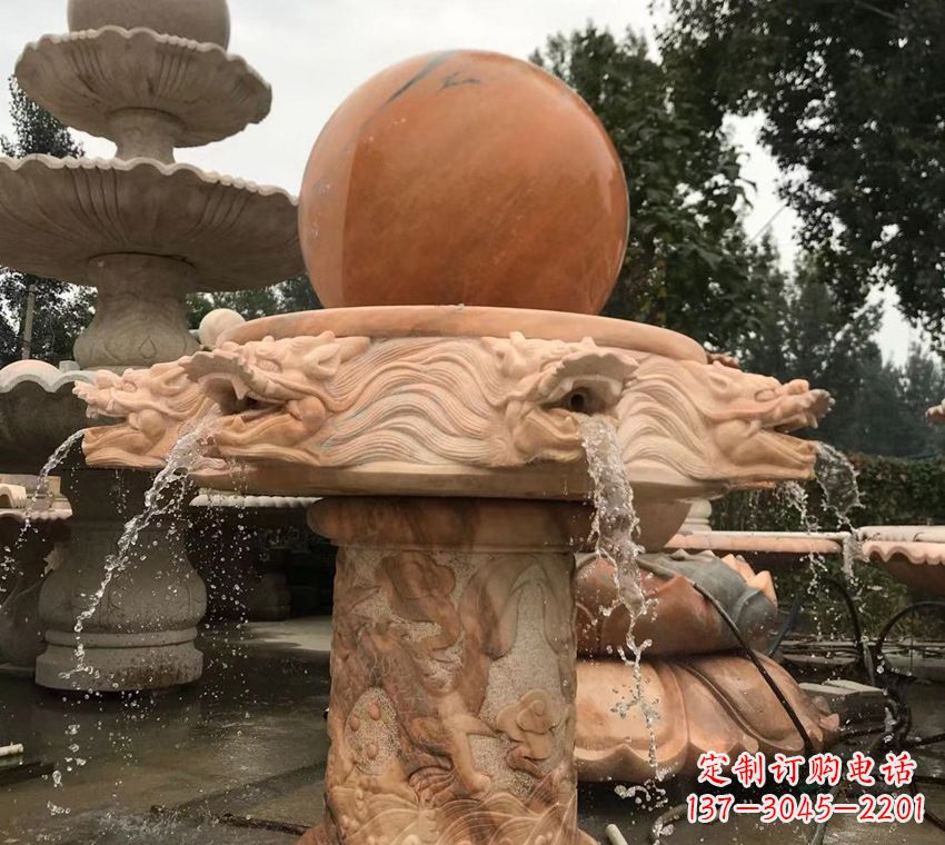 太原石雕自然流水喷泉