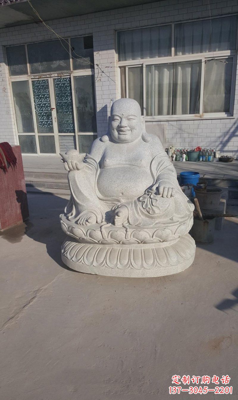 太原石雕坐式弥勒佛