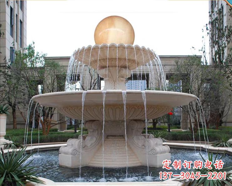 太原石墩喷泉石雕