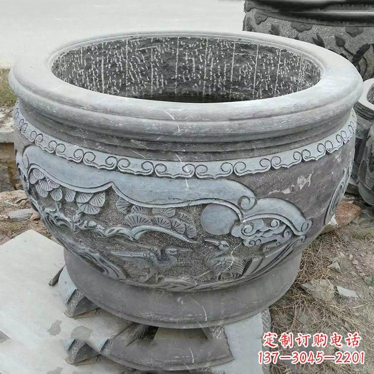 太原石刻园林鱼缸