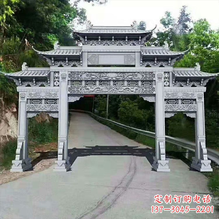 太原石牌楼青石牌坊
