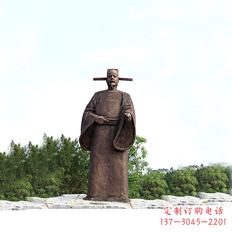 太原世界法医学鼻祖纯铜宋慈公园景区终归历史名人雕像