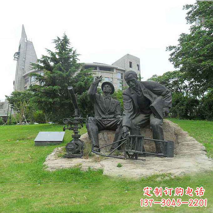 太原世界名人美国著名发明家莱特兄弟公园名人雕塑