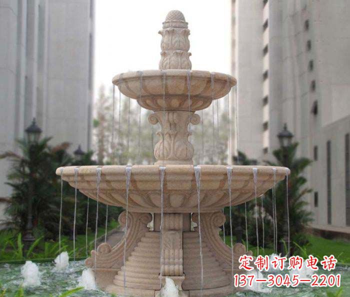 太原双层喷泉小区石雕