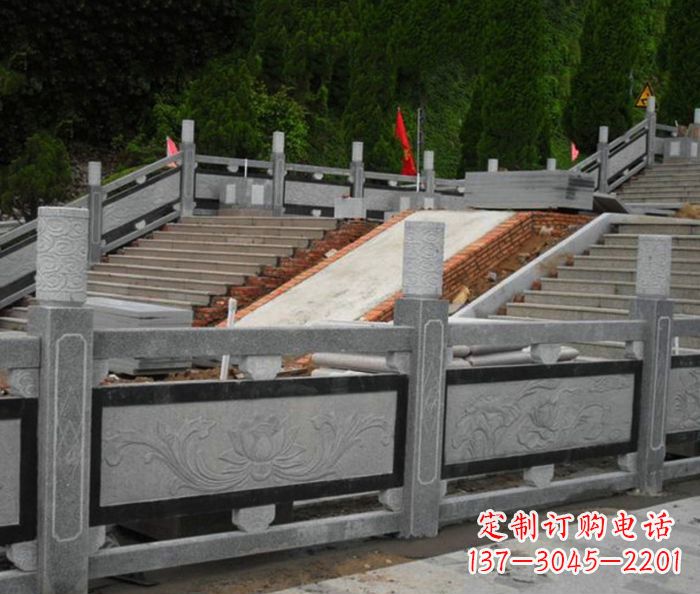 太原寺庙景观仿古石栏板 (2)