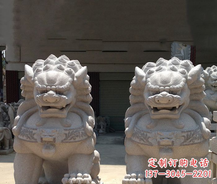 太原寺庙景观仿古镇宅石狮子