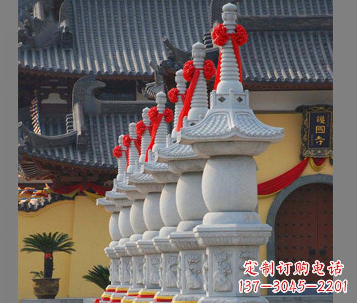 太原寺庙景观舍利塔石雕