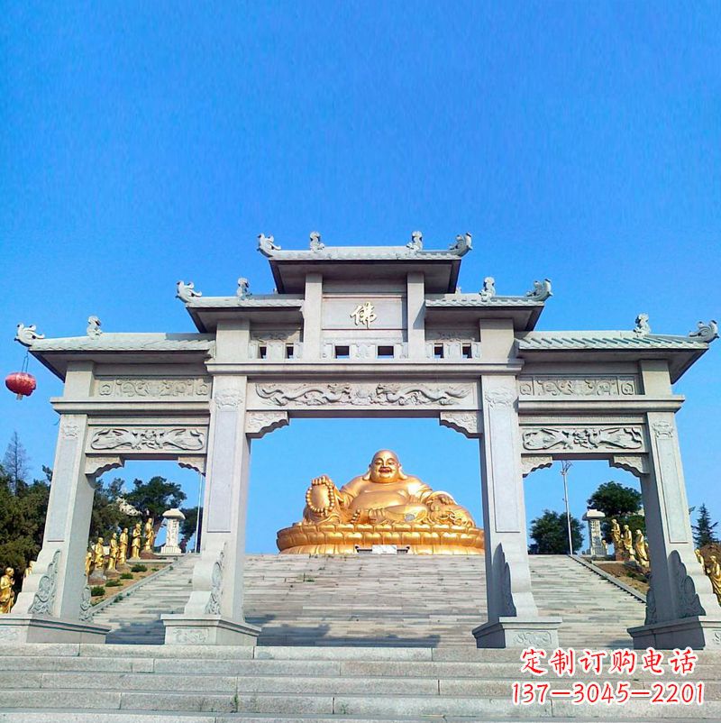 太原寺庙石雕牌坊