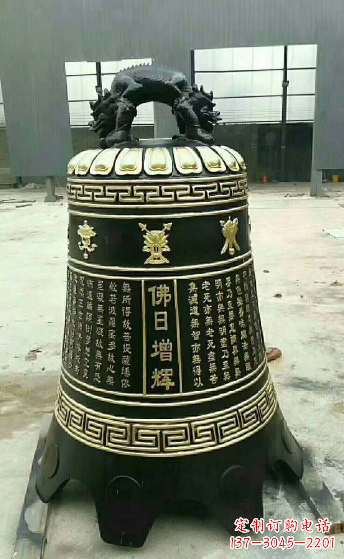 太原寺庙铜钟雕塑 (6)