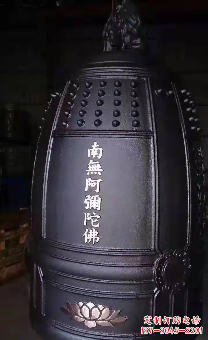 太原寺庙铜钟雕塑户外景观雕塑 