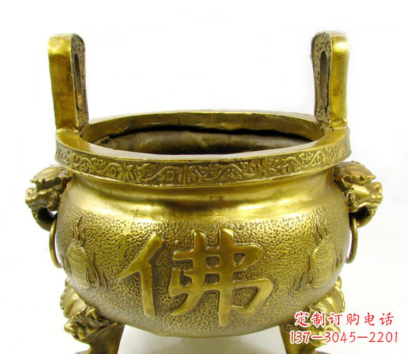 太原寺庙香炉铜雕 (6)