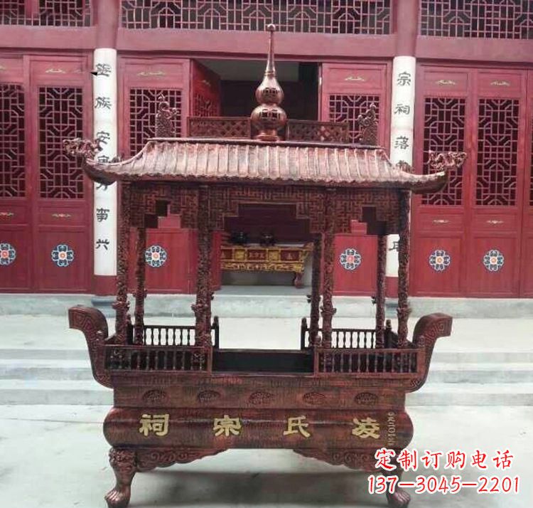 太原寺庙香炉铜雕