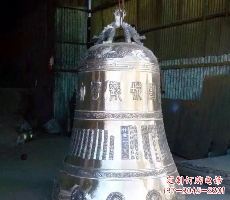 太原寺庙铸铁铜钟雕塑