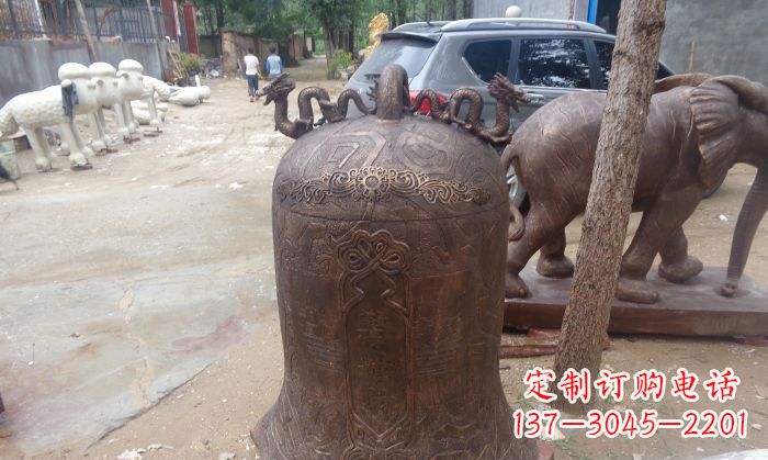太原寺庙铸铜钟铜雕 (3)