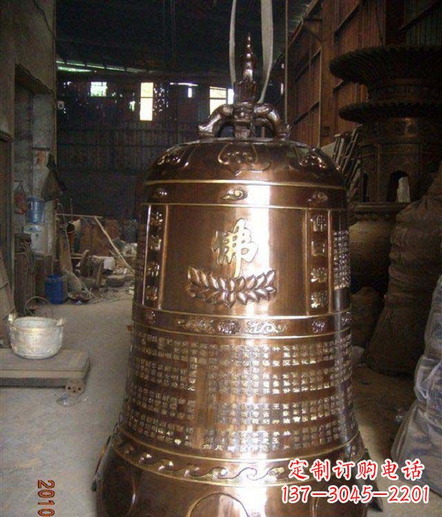 太原寺庙铸铜钟铜雕