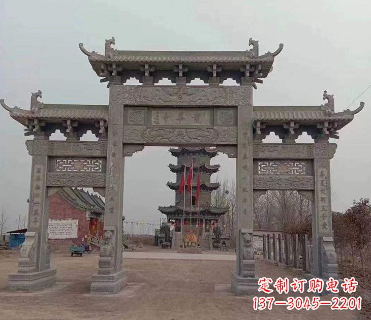 太原寺院石牌坊