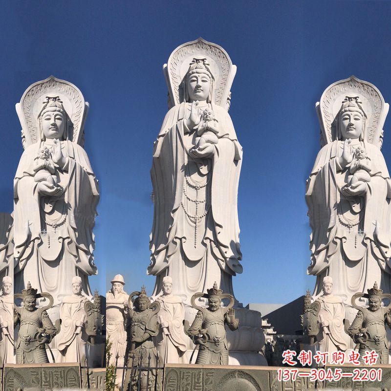 太原送子观音大型石雕塑