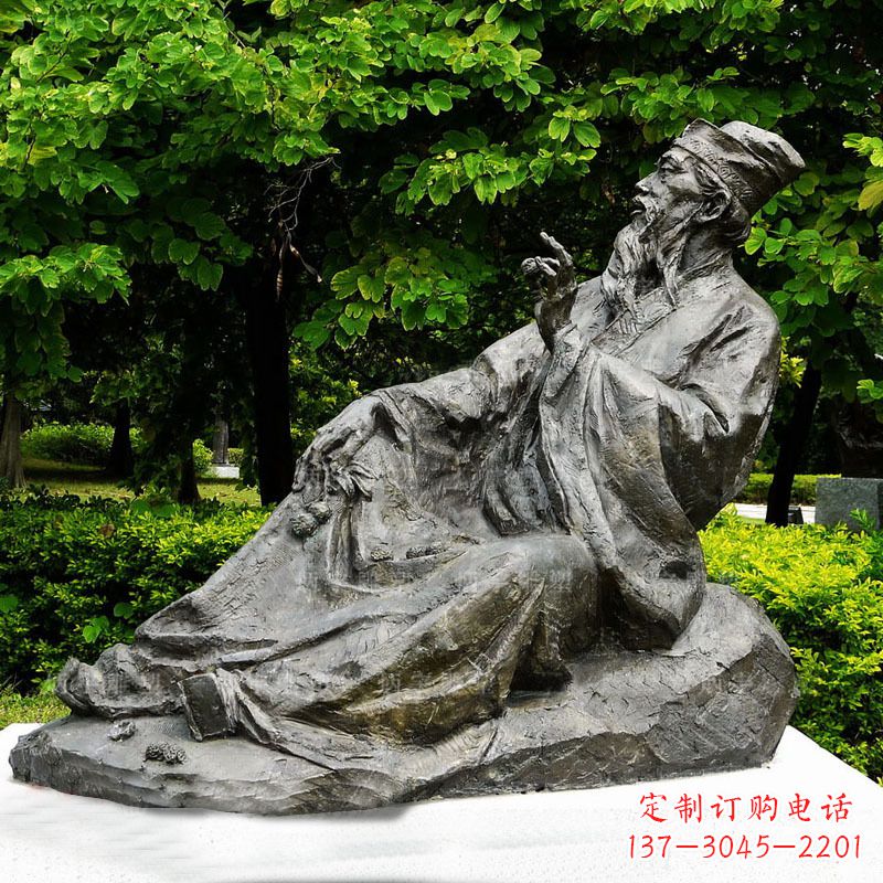 太原苏轼雕像古代历史名人北宋著名文学家书画家铜雕