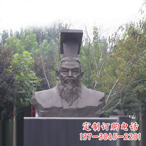 太原隋朝开国皇帝隋文帝杨坚石雕头像