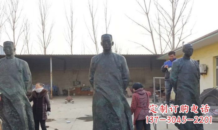 太原陶行知人物铜雕 (3)