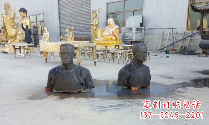 太原陶行知半身像铜雕