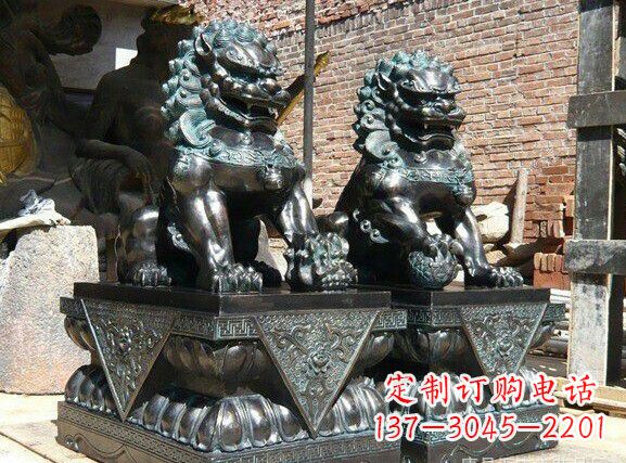 太原天安门狮子铜雕塑