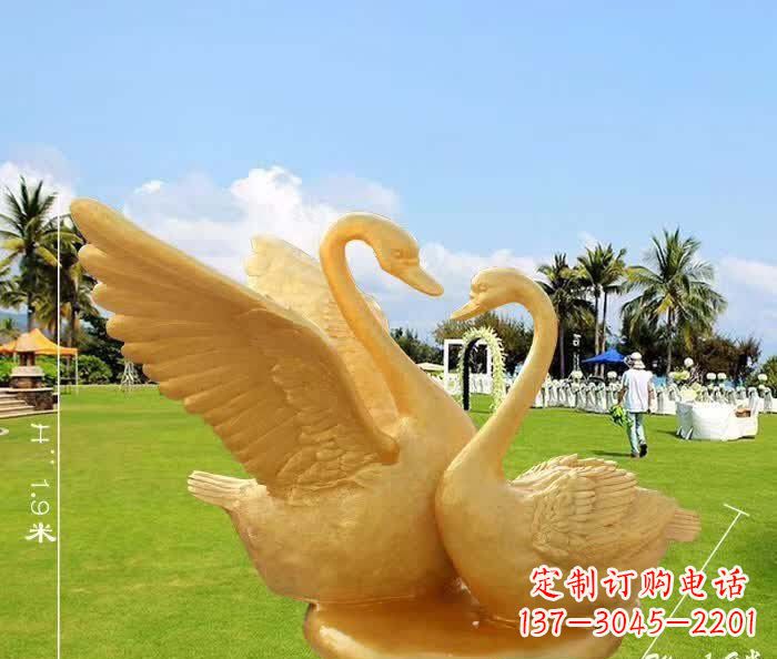 太原天鹅铜雕