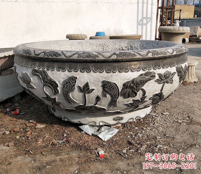 太原庭院水缸景观石雕
