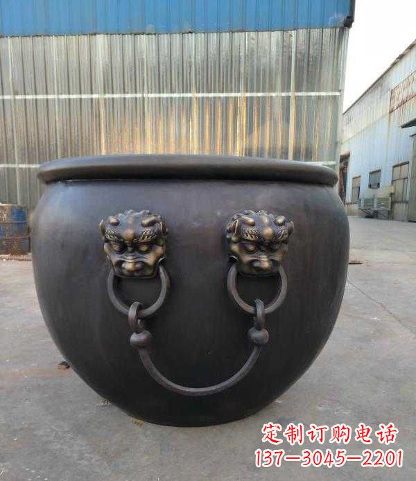 太原庭院水缸铜雕