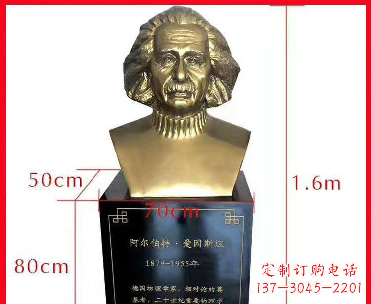 太原铜雕爱因斯坦头像