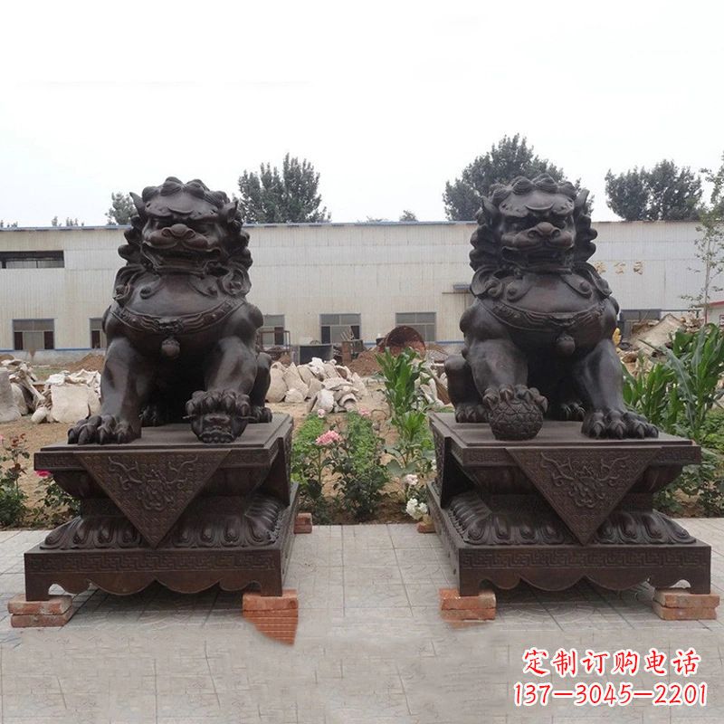 太原铜雕北京狮子