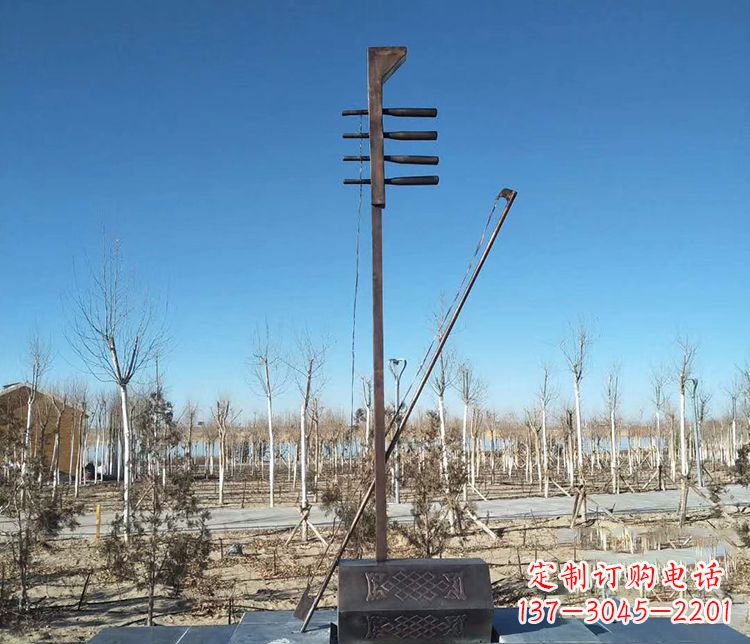 太原铜雕二胡景观雕塑