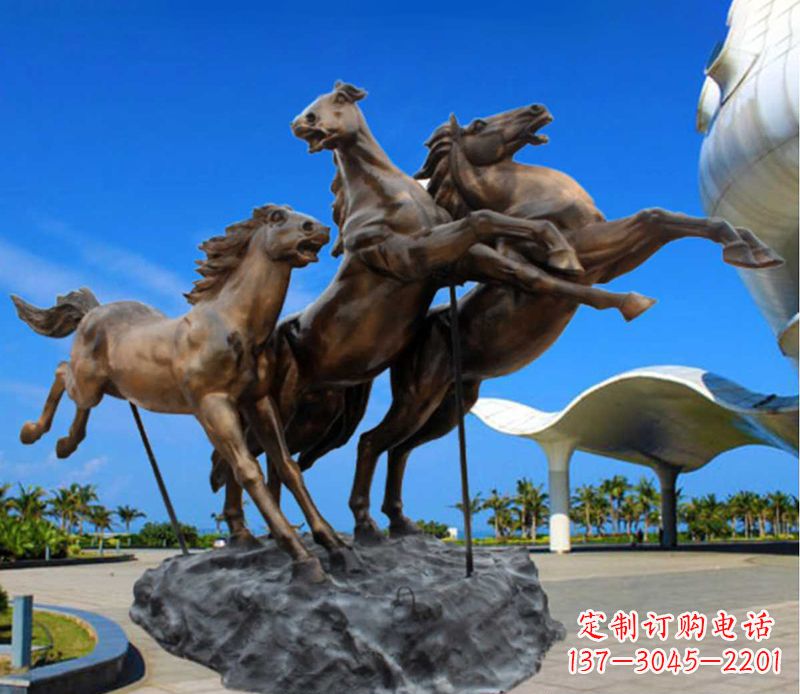 太原铜雕飞马广场动物雕塑