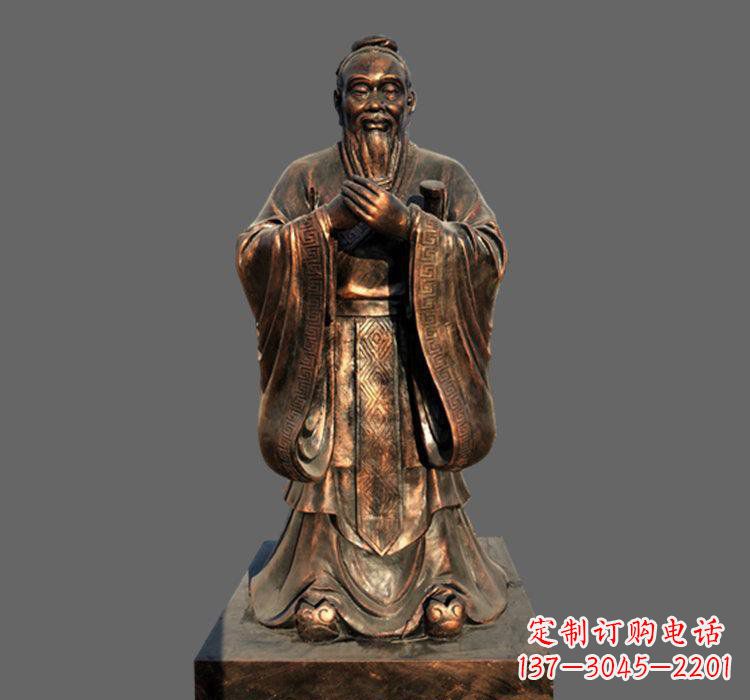 太原铜雕古代名人孔子
