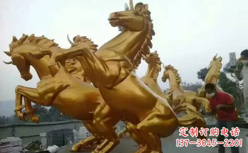 太原铜雕广场飞马雕塑