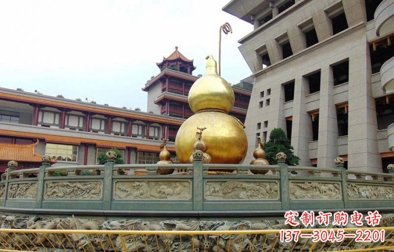 太原铜雕葫芦公园景观雕塑
