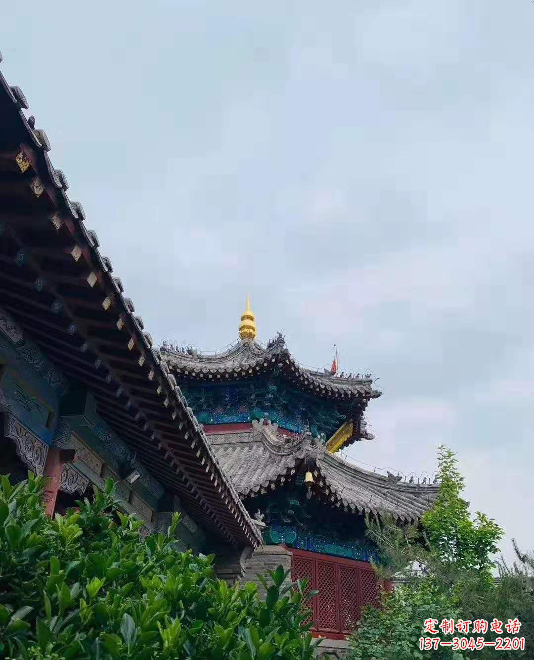太原铜雕葫芦塔顶寺庙摆件