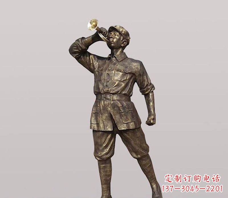 太原铜雕解放军战士