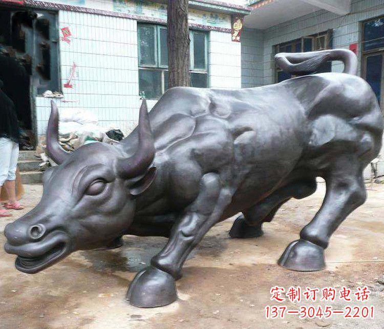 太原铜雕牛广场动物景观摆件 (3)