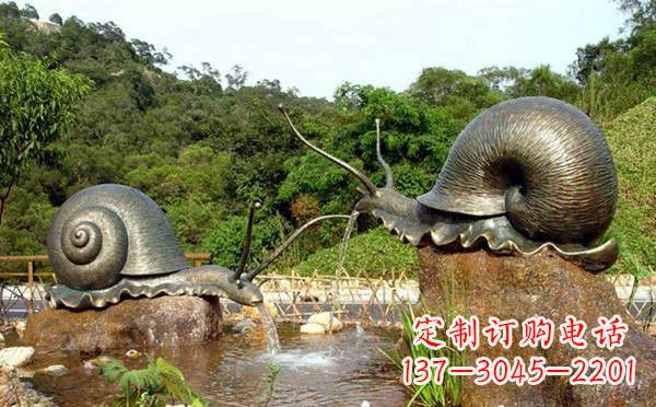 太原铜雕喷水蜗牛
