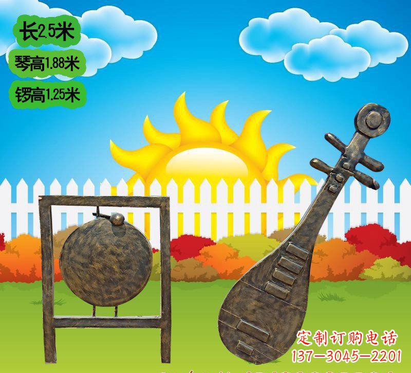 太原铜雕琵琶雕塑