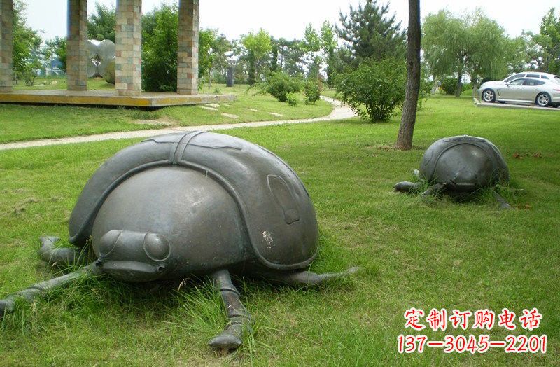 太原铜雕七星瓢虫公园动物雕塑